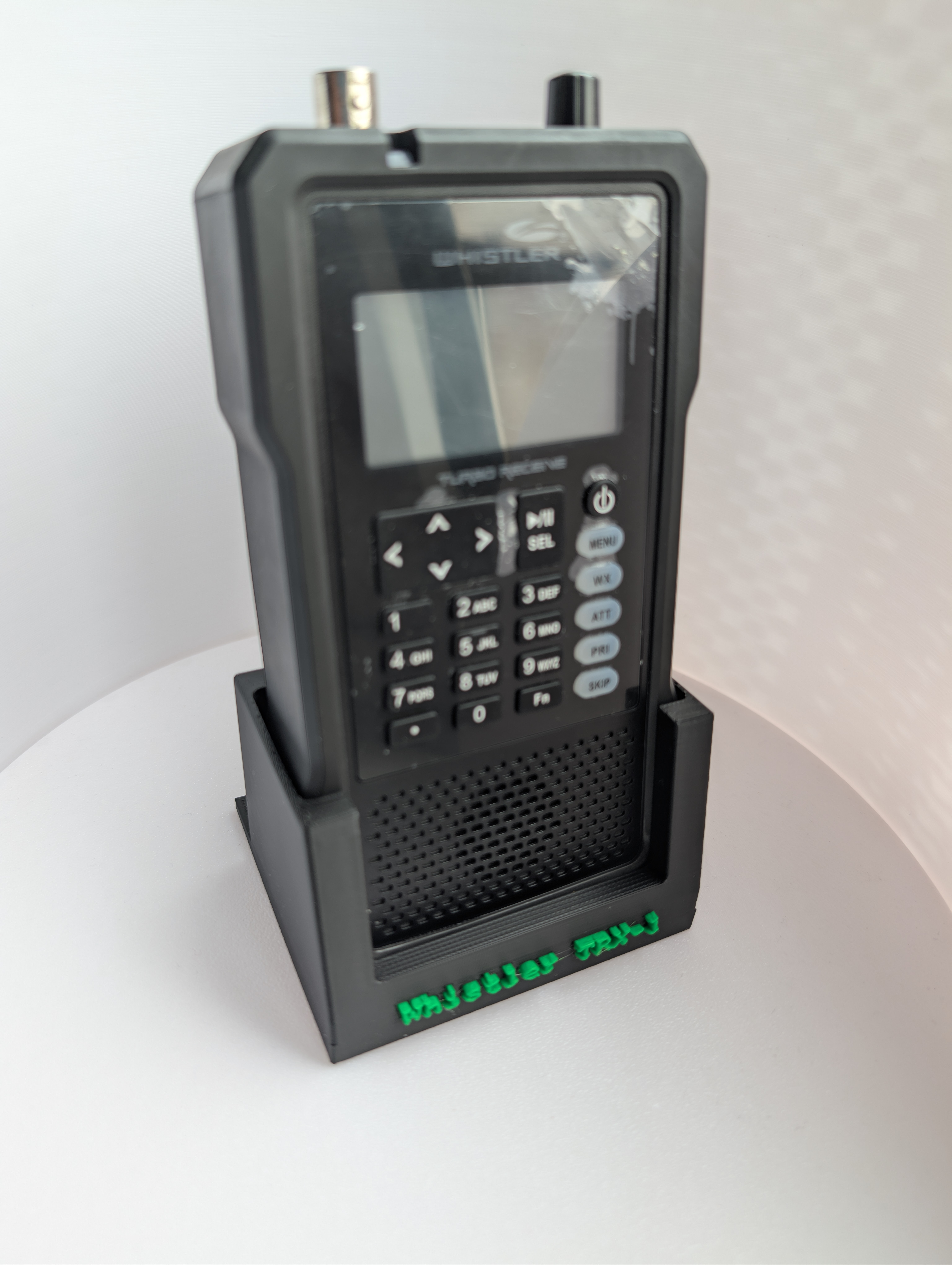 Photo of Whistler TRX-1 in a stand